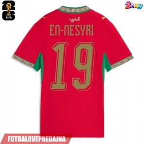 Lacne Ženy Futbalové dres Maroko Youssef En-Nesyri #19 MS 2026 Krátky Rukáv - Domáci